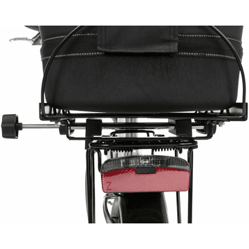 Bicycle basket for luggage carrier