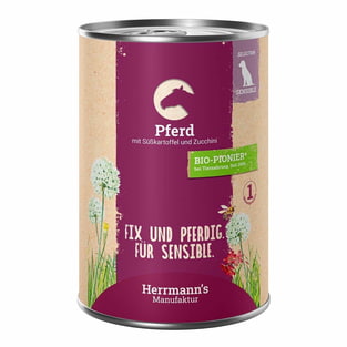 Sensibel Pferd mit Süsskartoffel und Zucchini