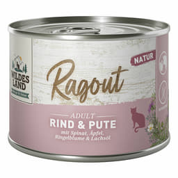 Feline Ragout Adult Bœuf & Dinde avec épinards
