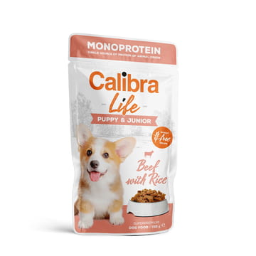 Canine Life Puppy & Junior Bœuf avec riz brun
