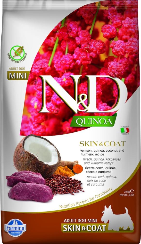 Canine Adult Mini Quinoa Skin & Coat Hirsch & Kokosnuss