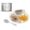 Blanchiertes Hühnchen mit gedämpftem Kürbis an Sosse