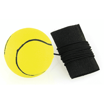 Mini tennis ball on elastic leash