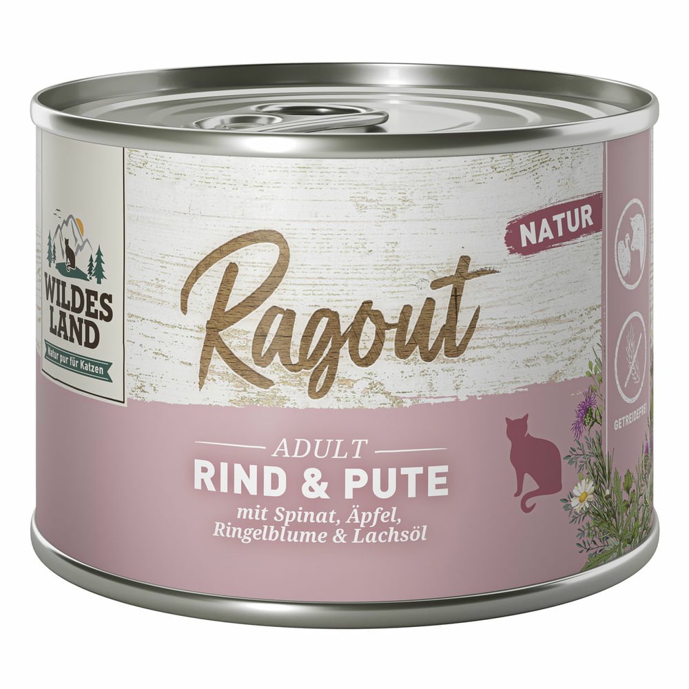 Feline Ragout Adult beef &amp; turkey with spinach