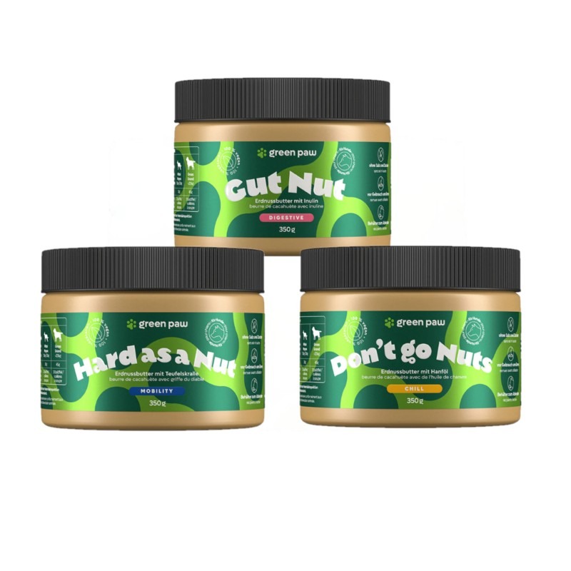 Lot de 3 pots de beurre de cacahuète fonctionnel