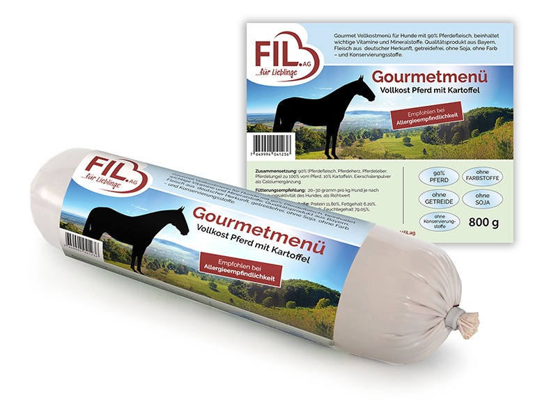 Gourmet Menu Horse with Potatoes