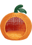 Maison en rotin Tangerine