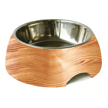 Melamin Hunde- & Katzennäpfe, Holzmotiv