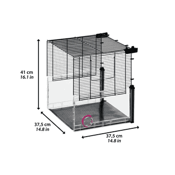 Cage pour rongeurs Multipla gris