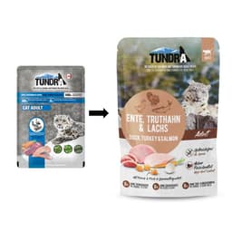 Cat Pouch Ente, Truthahn & Lachs