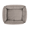 Hundebett Velours Hellgrau