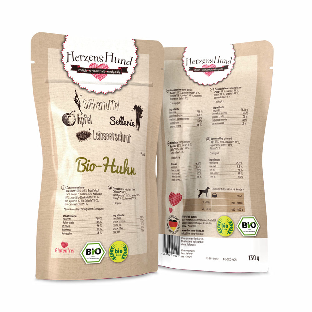 Bio-Huhn - Poulet bio avec légumes bio