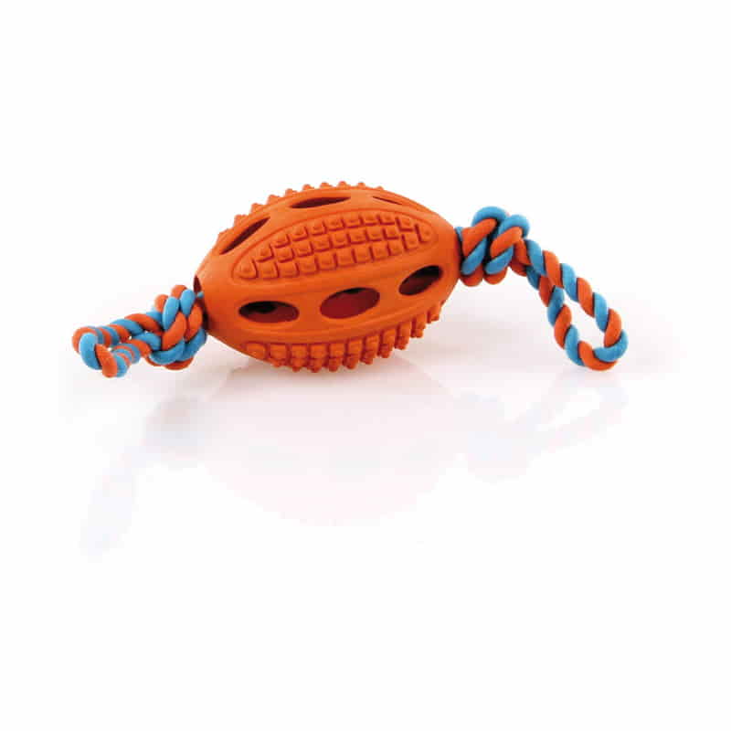 swisspet Go Dog Footballs mit Seil NON TOXICLine