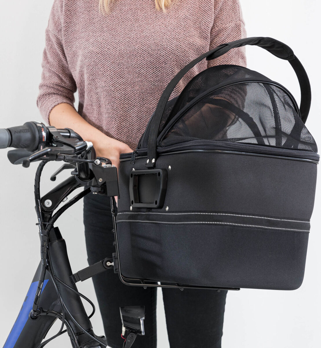 Front-Fahrradkorb mit Netz