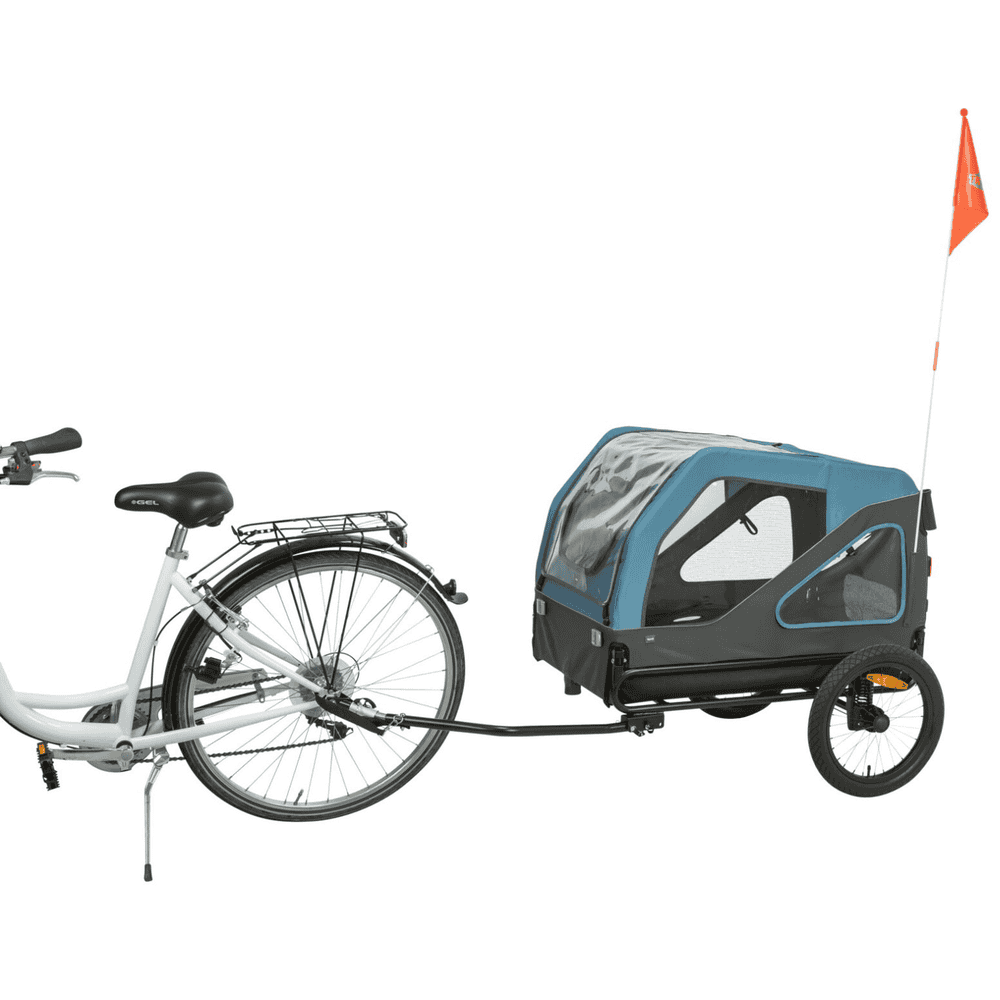 Remorque de vélo gris/bleu