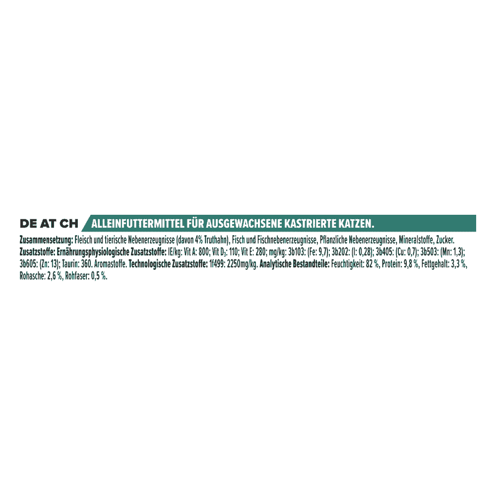 Adult Sterilised Maintenance Truthahn in Gelee