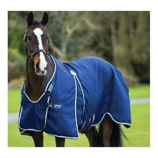 Couverture d'écurie Rambo Optimo Stable Sheet 0g - navy/beige