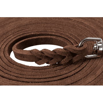 Rustic greased leather drag line
