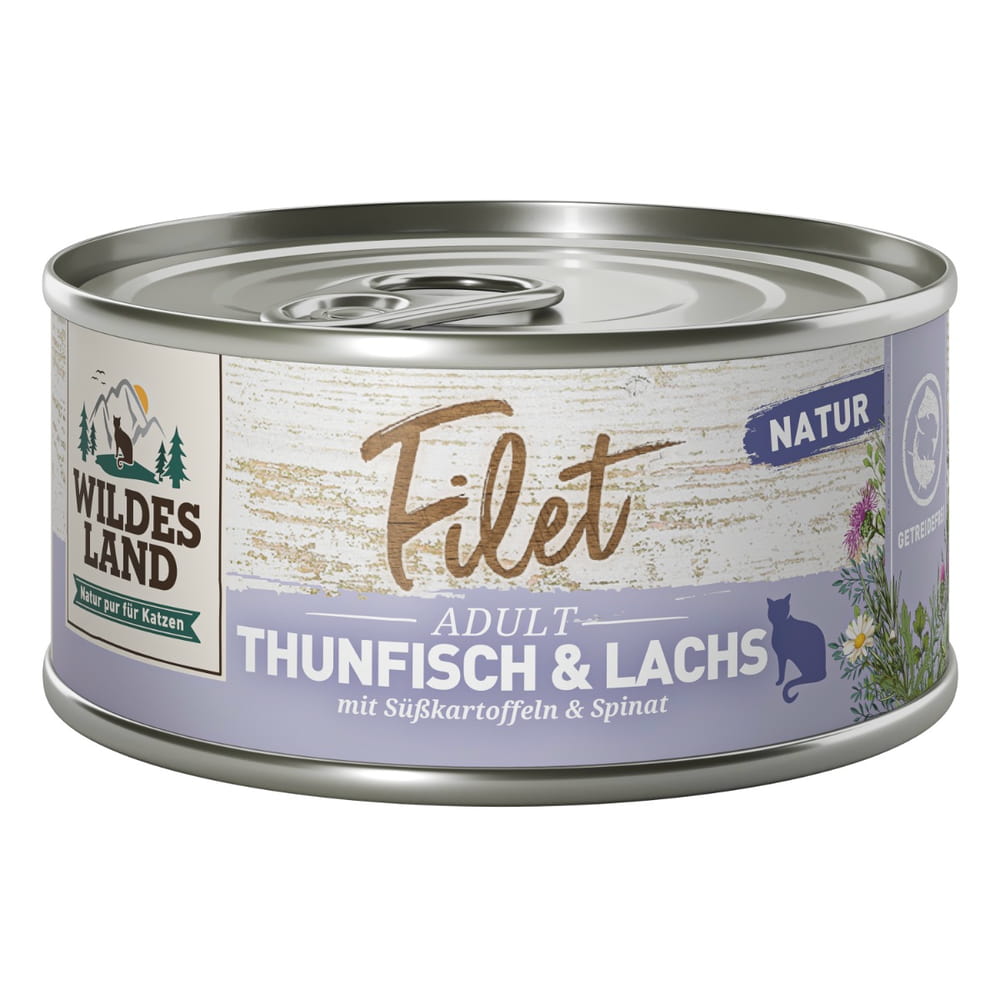 Feline Filet Adult Tuna &amp; Salmon with sweet potatoes