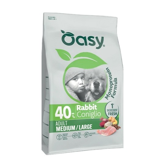 Dry Dog Rabbit One Animal Protein Adult Medium/Large Breed