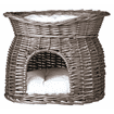 Panier osier avec lit au dessus