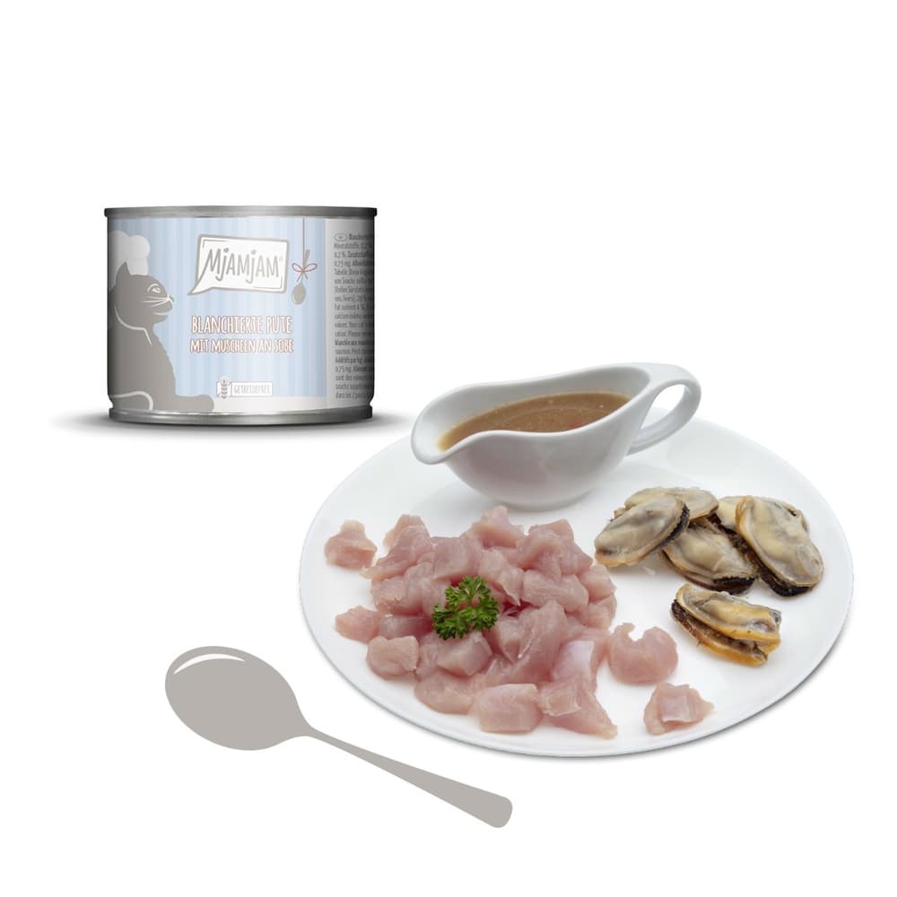 Blanchierte Pute mit Muscheln (Dinde blanchie & Moules)