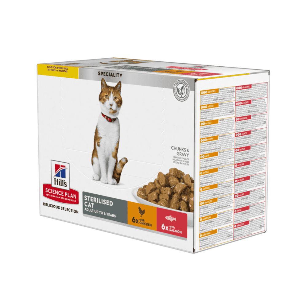 Feline Sterilised Cat Delicious Selection Salmon & Chicken - Frischebeutel