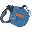 Laisse à enrouleur Denim bleu clair