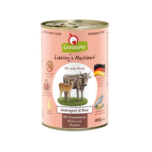 Hund - Liebling's Mahlzeit Wildragout &amp; Rind