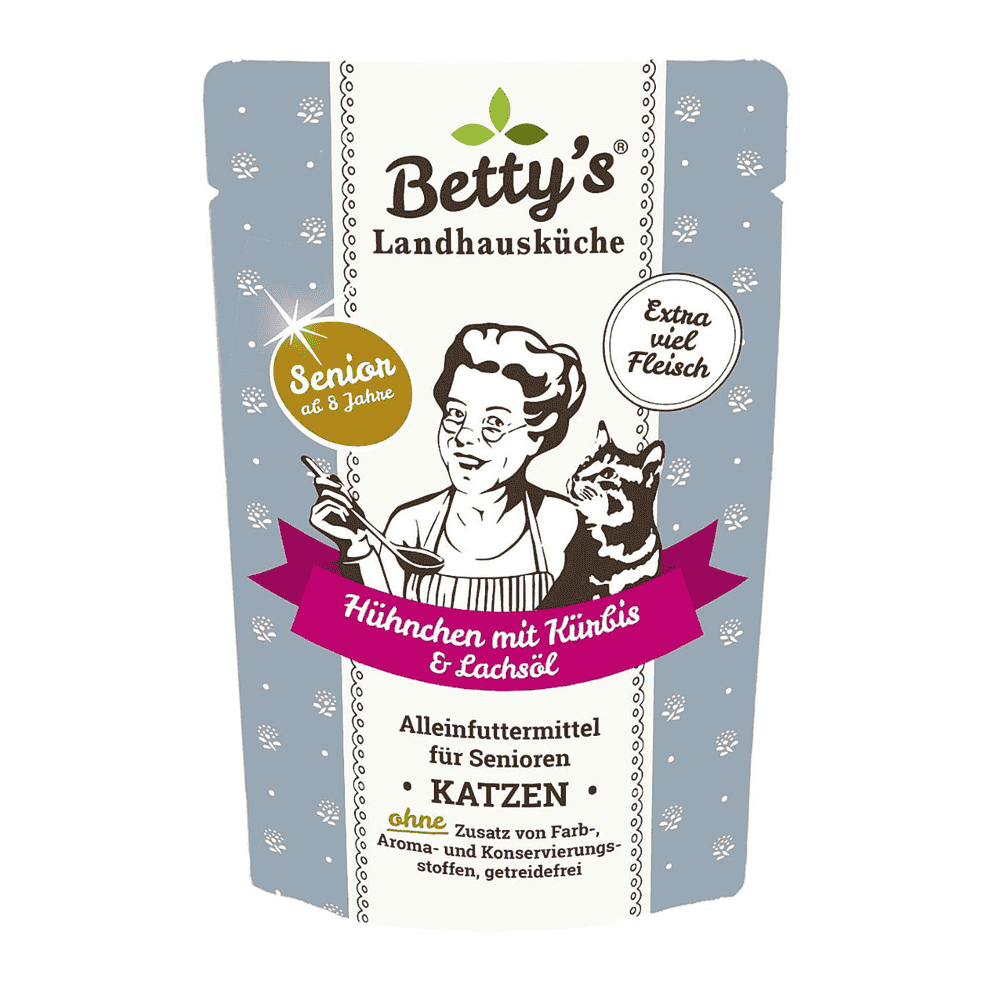 Senior Hühnchen mit Kürbis & Lachsöl