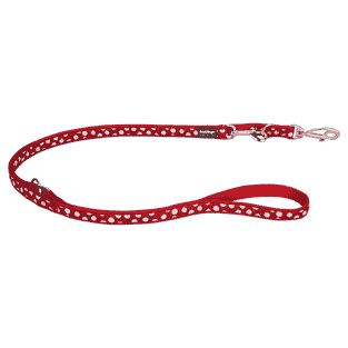 Leashes Design White Spots on Red