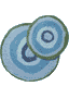 Tapis Agate Bleu