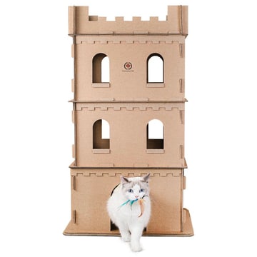 Katzenburg aus Pappe Sir Scratch-A-Lot