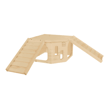 Maison d'angle pour rongeurs XL