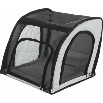 Dog car seat with net