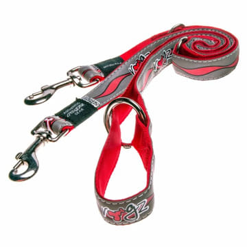 Dog leash Reflective Red