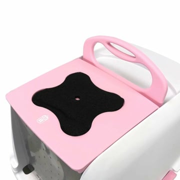 Litter box with hood