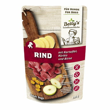 Rind mit Kartoffel, Kürbis und Birne