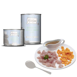 Blanchierte Pute mit leckeren Möhrchen (Dinde blanchie & Carottes)