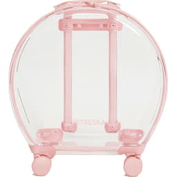 Transportbox Bubble rosa / transparent