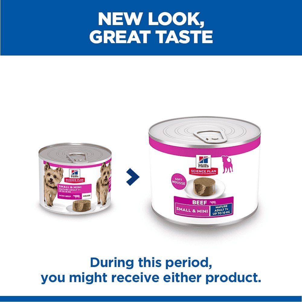Canine Small & Mini Breed Mature Adult Beef - Can