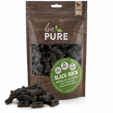 Dog Black Rock Knöcheli with activated charcoal