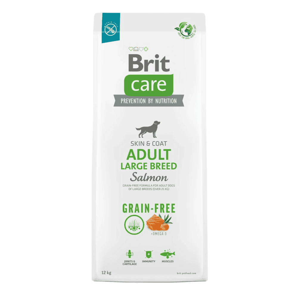 Care Dog Grainfree - Large Breed - Salmon - Skin & Coat