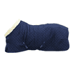 Couverture de tournoi 160 g avec col en fausse fourrure - bleu marine