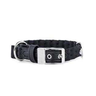 Milano Halsband Nylon für Hunde in schwarz