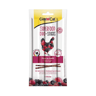GimCat Superfood Duo-Sticks Hühnchen&Waldbeere