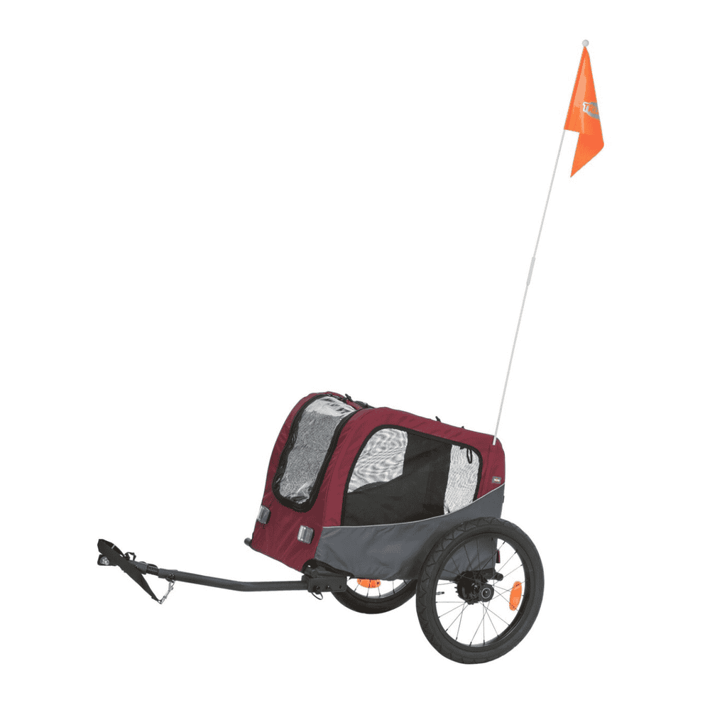Remorque de vélo gris/rouge