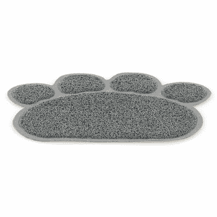 Katzentoilettenvorlage Pfötchen grau