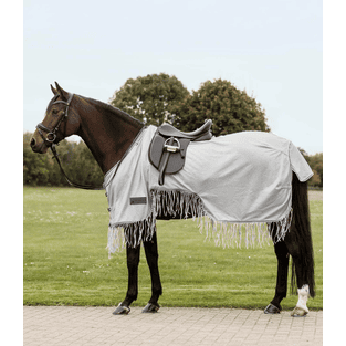 Couvre-reins anti-mouches Protect avec franges