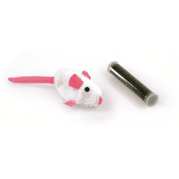 Souris en peluche avec réservoir catnip